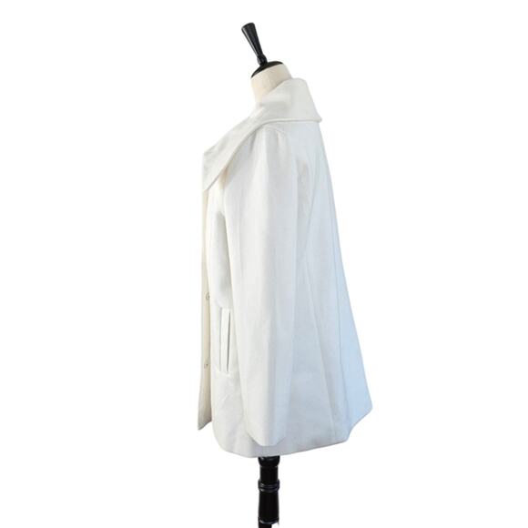 Jack By Bb Dakota Jackets & Coats White Mid Calf Lighter Weight Jacket Size L - Picture 8 of 16